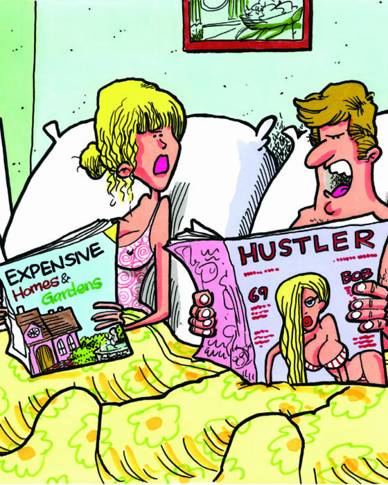 Friday Funnies: Bedding Down With HUSTLER Vol. 3