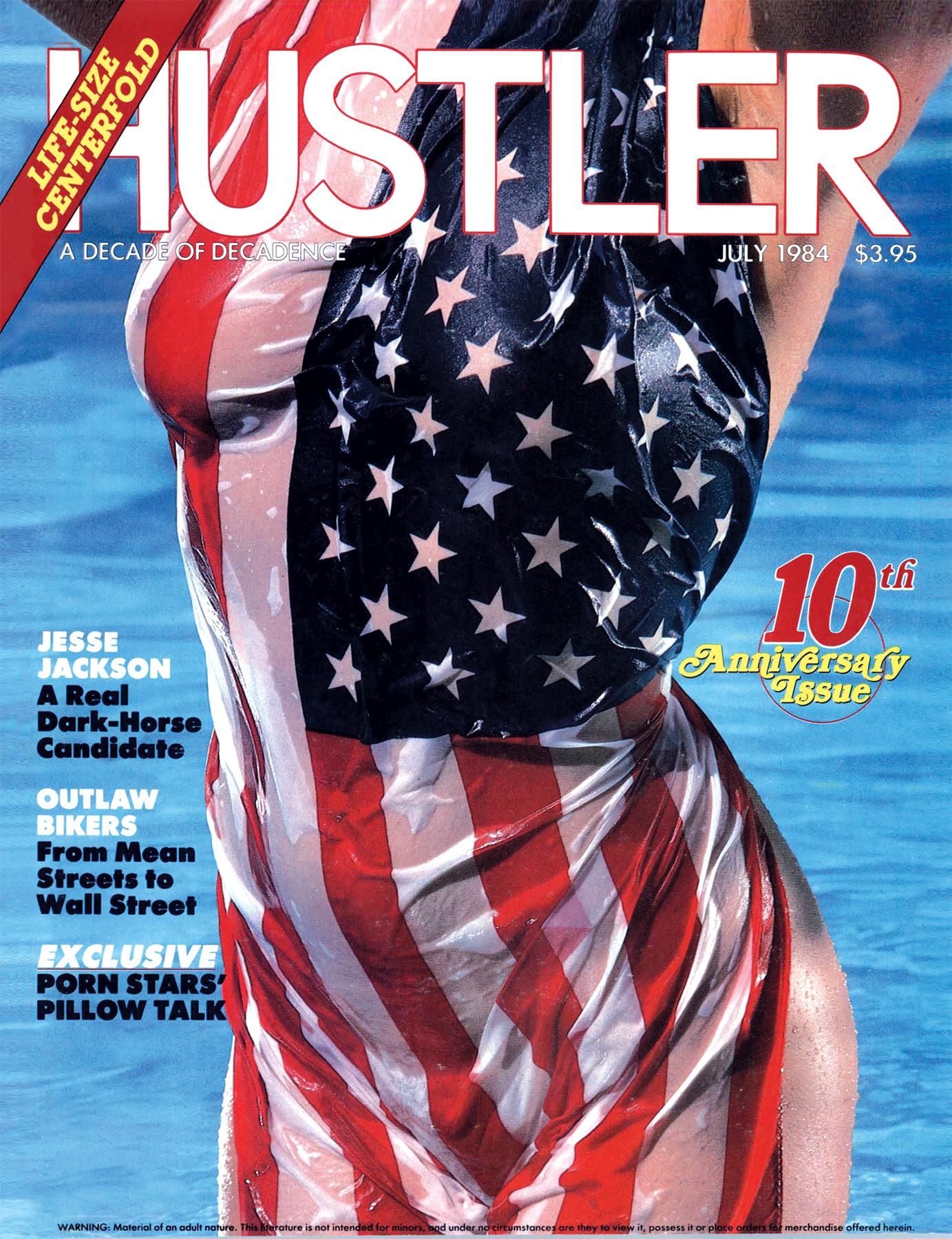 HUSTLER July 1984 Cover.