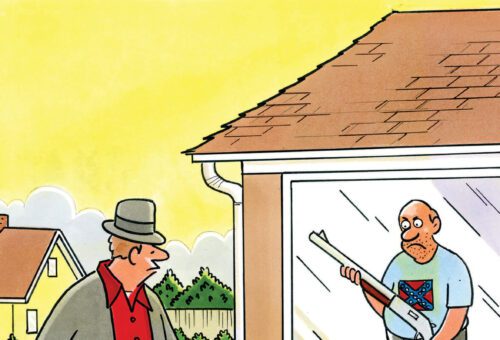 Beware of right wing lunatic with gun