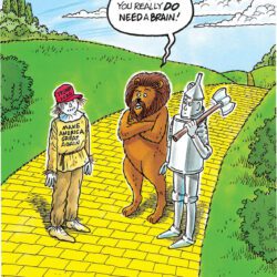 Wow, pal…you really do need a brain!