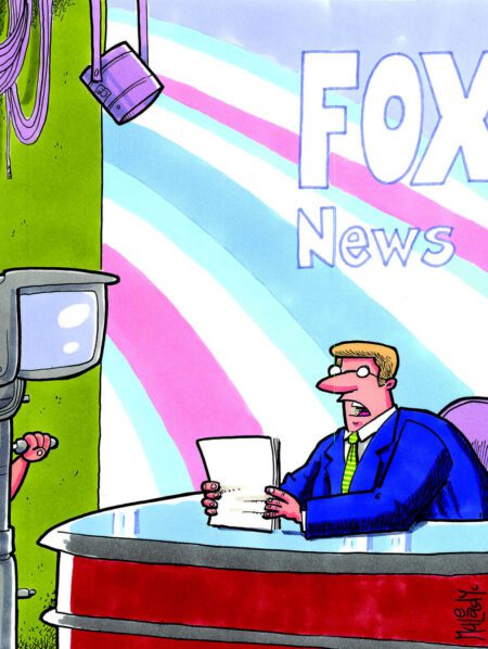 “This has been Fox News—keeping the uninformed misinformed. Good night.”